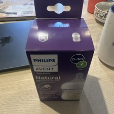Philips Avent Natural Baby Bottle With Natural Response Nipple Clear 4 oz.