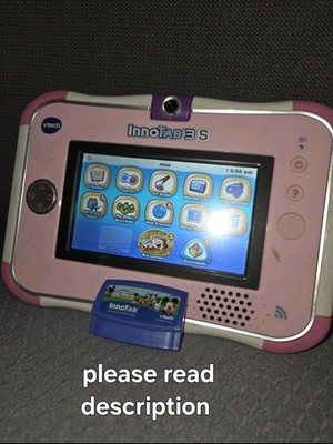 VTech Innotab 3s Pink Handheld Learning Tablet, + 1 Micky Mouse Club House Game 