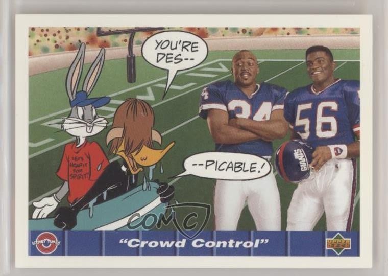 1992 Comic Ball IV Thurman Thomas Lawrence Taylor Daffy Duck Bugs Bunny HOF 1g4