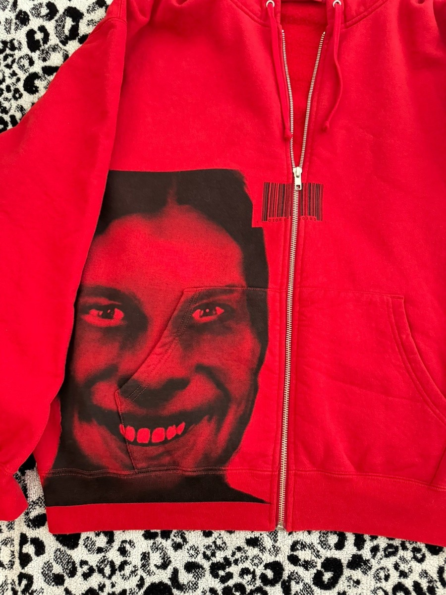 Supreme x Aphex Twin Zip Up Hoodie Red Large | eBay UK