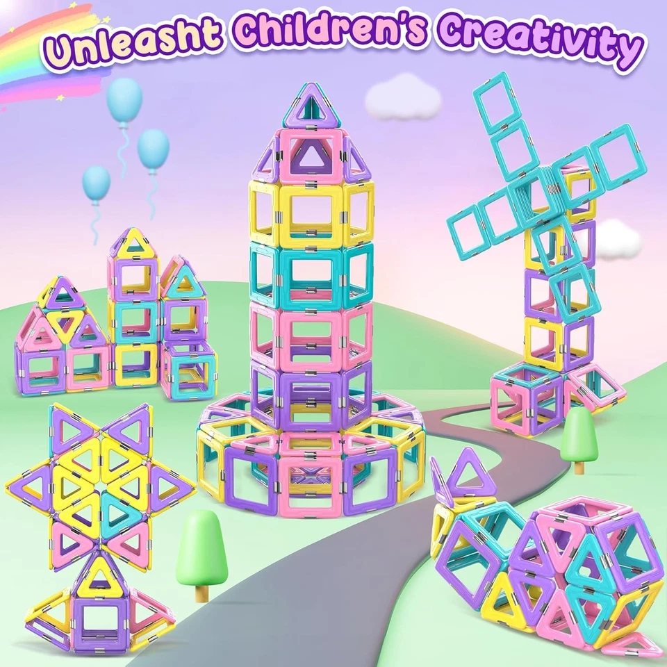 COOLJOYA Magnetische Bausteine Magnetbausteine Magnet Spielzeug 40 teilig (R-294)