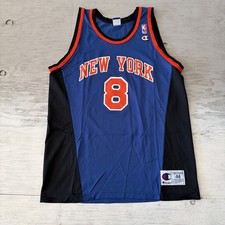 Vintage 90s NBA Champion New York Knicks Latrell Sprewell 8 Jersey Sz 44