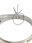 ESTATE SOLID 14K WHITE GOLD ENGAGEMENT RING .32ct NATURAL DIAMOND SIZE 4.75 7926 — photo 7