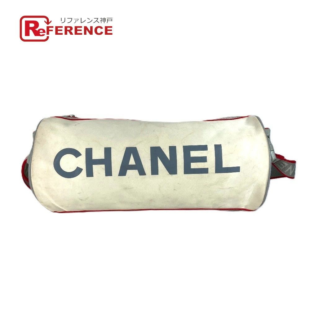 Chanel CC Logo Cylindrical Gym Bag in Nylon