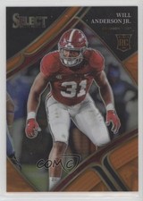 2023 Select Draft Picks Field Level Orange Prizm 33/49 Will Anderson Jr #113 0c6