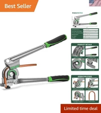 1/4” 3/8” 1/2” O.D. Tubing Bender 3 in 1 Tube Bender 180° HVAC Copper Aluminu...