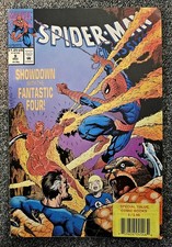 SPIDER-MAN Showdown with the Fantastic Four (Vol 1 No 9 Dec 1993 Marvel Comics)