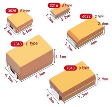 TANTALUM CAPACITORS - C16v10uF 106c - 2 COUNT- FREE SHIPPING