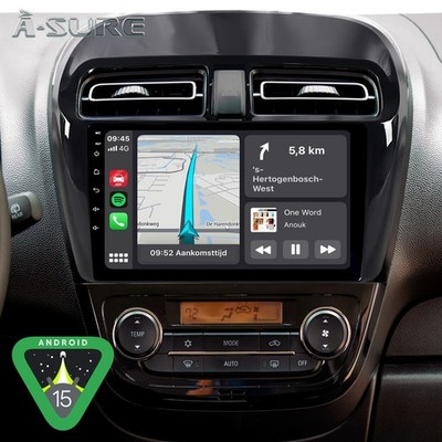 9'' Autoradio CarPlay Für Mitsubishi Mirage Space Star Android15 GPS Navi BT 64G