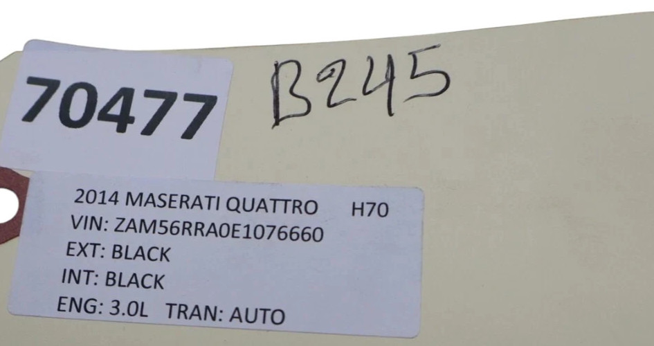 Maserati Quattroporte 2014-2020 Front Right Seat belt buckle P/N 670001427