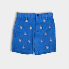 Vineyard Vines Boys' Embroidered Stretch Breaker Shorts Tide Blue 6