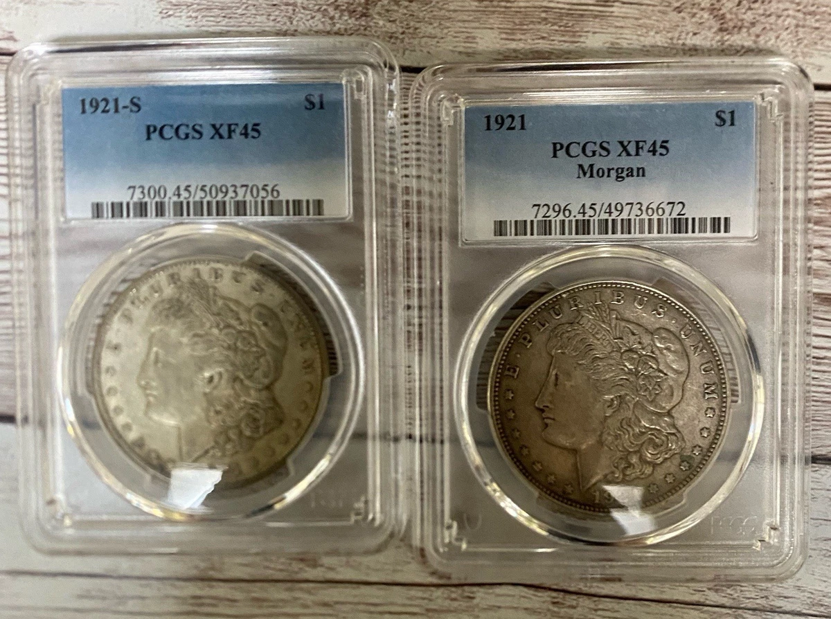 Philadelphia PCGS Grade XF 45 US Morgan US Dollars (1878-1921) for