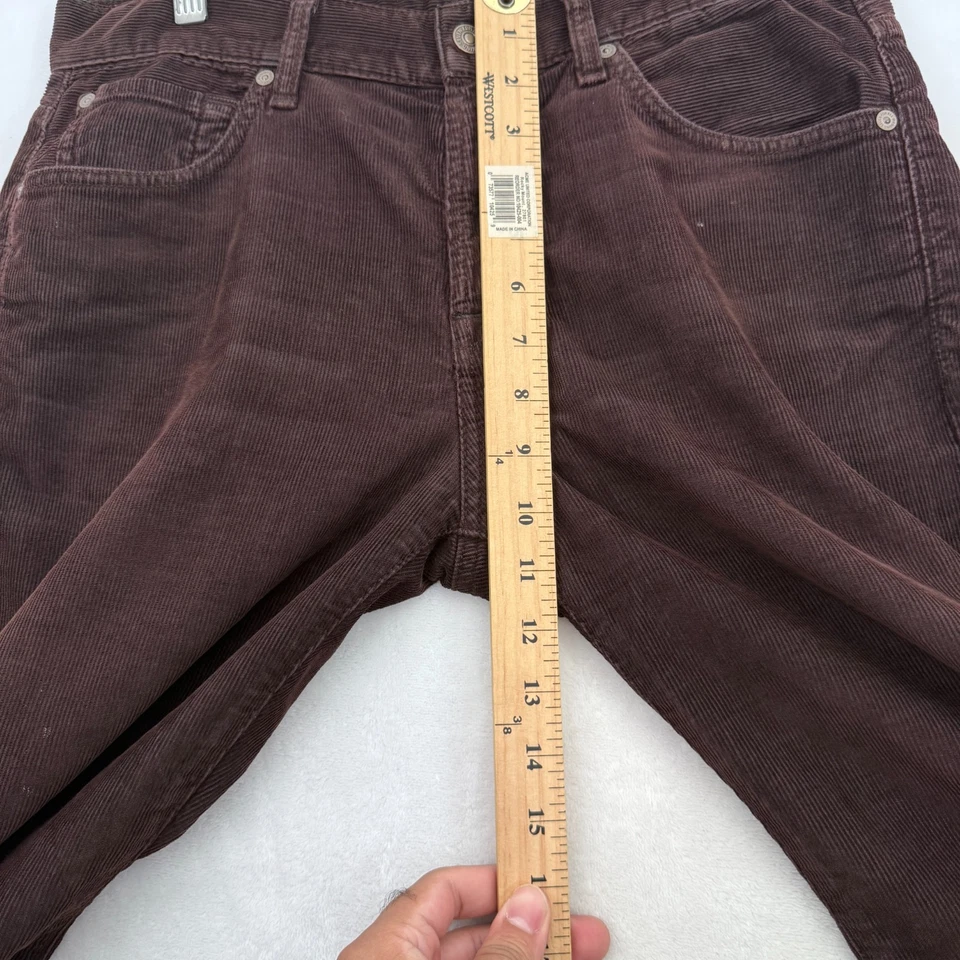 Pantalones 7 For All Mankind Austyn para hombre 30 (32x32) marrón pana rectos elásticos Foto 4 de 4