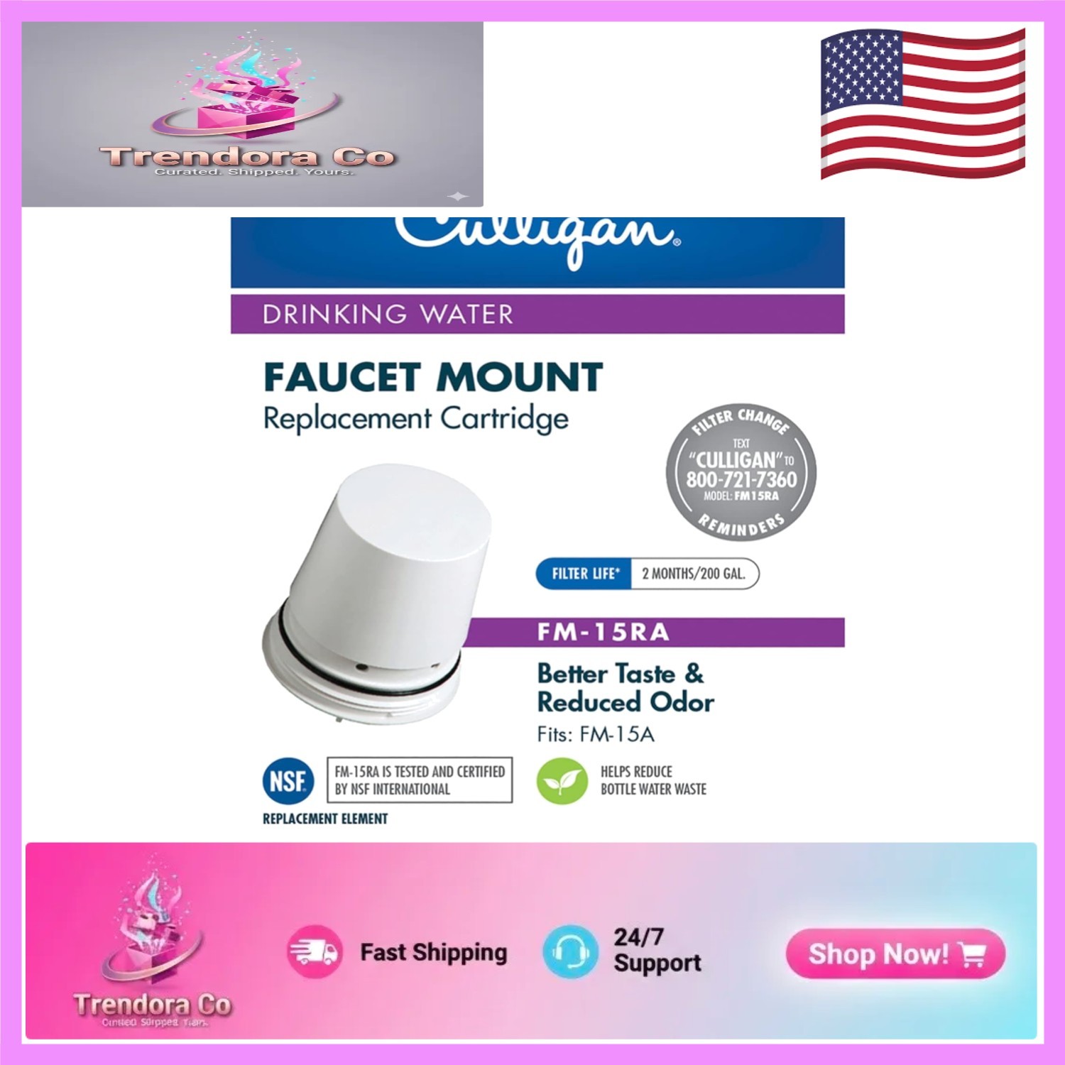 Cartridge - Reduces Lead, Odor & Turbidity - Fits Fm-15a