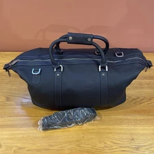 Links and Kings Black Leather Golf Bag.