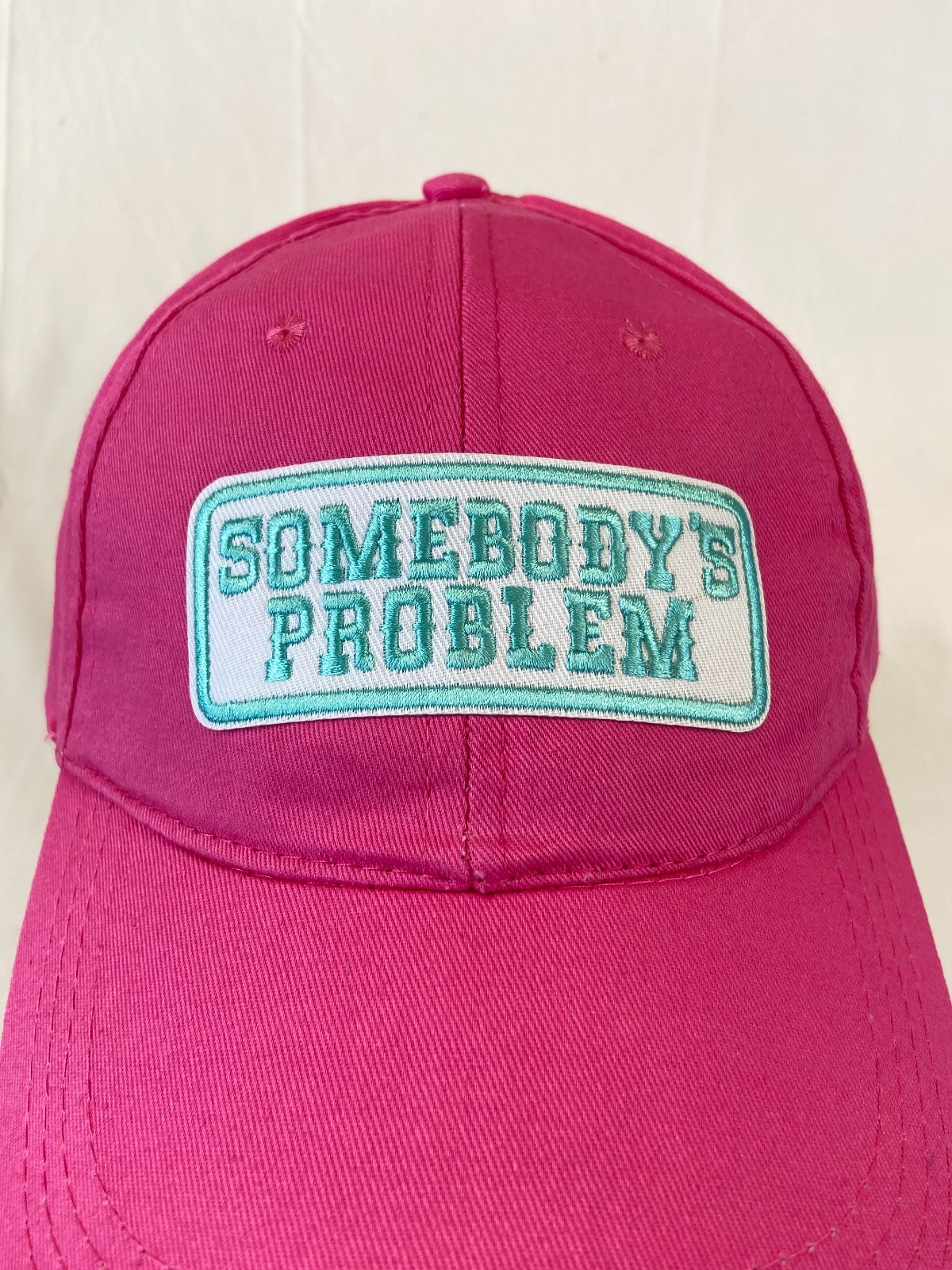 Somebodys Problem Baseball Cap Strapback Hat Funn… - image 2