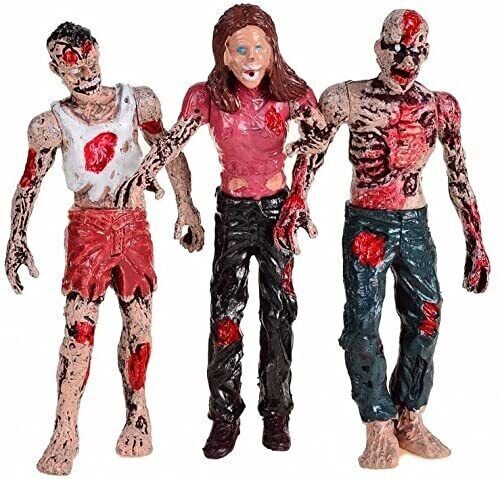 Zombie Action Figures With Movable Joins (Pack Of 6)