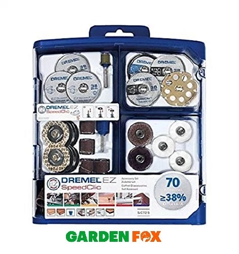 Dremel EZ SpeedClic 70 piece Accessory SET 2615E725JA 8710364072842 ZTB