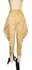 Vintage 50s JODHPURS Riding Beige Pants High Waist Rise by Christenfeld XS - S