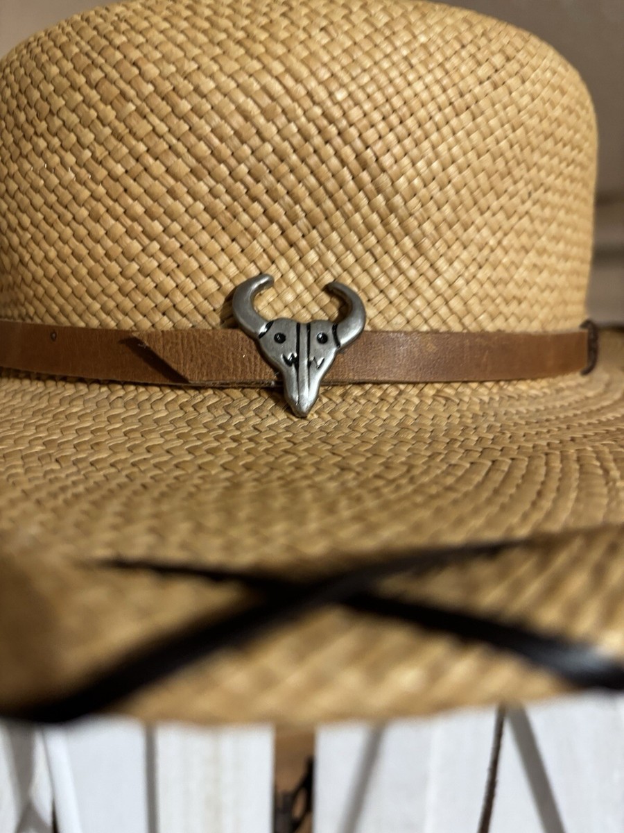Carol Carr Straw Western Hat Palm Beach Round Bolero | eBay display picture 1