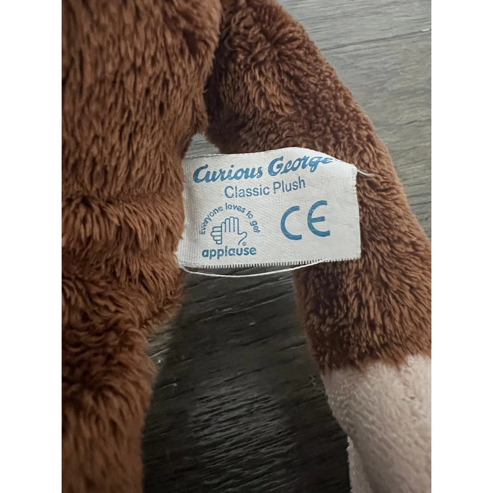 Vtg Applause Curious George Plush Stuffed Animal Classic Monkey Toy Kids Gift - Image 4 of 4