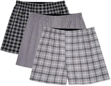 George Men Boxer Briefs 3 Pack, Large.
