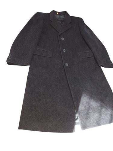 Adolfo Wool Cashmere Blend Overcoat in Gray - L Old Money Luxury - Picture 5 of 13