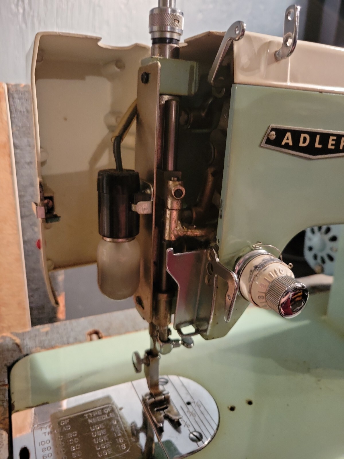 Vintage Adler ZigZag Sewing Machine w/ Manual & Case *WORKS* no pedal AS IS eBay