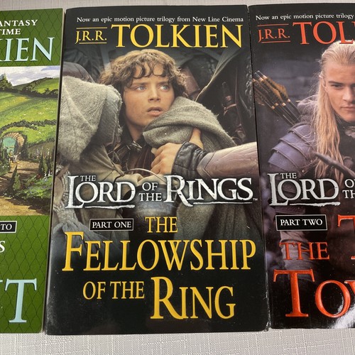 J.R.R. Tolkien The Hobbit, Lord Of The Rings 4 Book Set -Del Rey - Picture 7 of 14