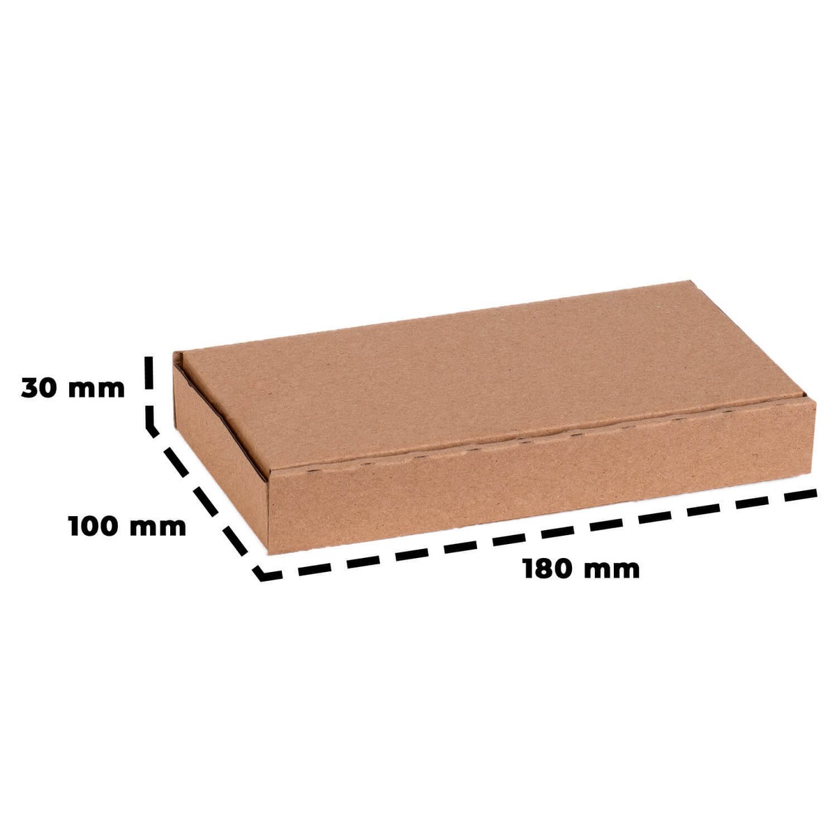 Warenpostkarton 180x100x30 mm braun », 0,48 Warenpostkarton 180x100x30 mm braun », 0,48