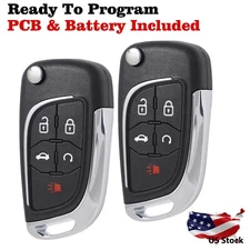 2 For 2010 2011 2012 2013 2014 2015 2016 2017 Chevrolet Equinox Remote Key Fob