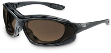 Uvex Seismic Safety Glasses/Goggles with Black Frame, Espresso Anti-Fog Lenses