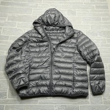 Wantdo Hooded Down Jacket Womens 2xl Gray Lightweight Puffer Packable