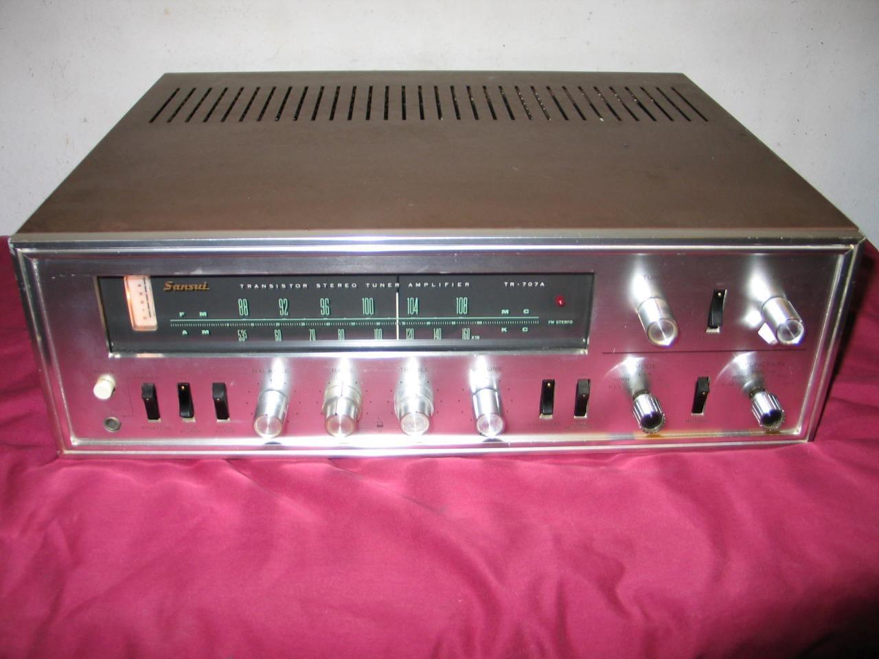 SANSUI TR-707A  AM/FM  STEREO TUNER AMPLIFIER, Good Condition
