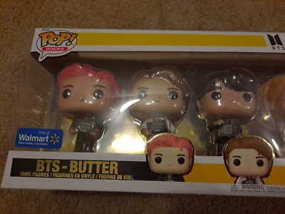 Funko Pop Rocks BTS Butter 7 Pack Walmart RM Jin Suga J-Hope Jimin
