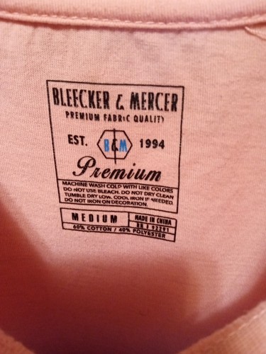 Designer Good Vibes Self Made T-Shirt Size Medium by Bleecker & Mercer Pink - Picture 6 of 10