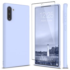 For Samsung Galaxy Note 10/10 Plus 5G Silicone Case Cover with Screen Protector