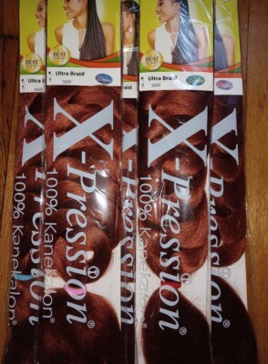 ヘアゴム No.350 xpression braiding hair 100% Kanekalon, 10 Packs Color#350 | eBay