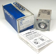 Omron H3BA Solid State Timer - 0.5s to 100h 100/110/120 VAC - NOS okuma parts 