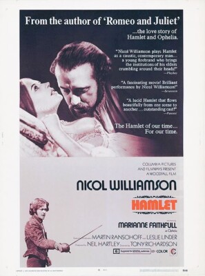 Hamlet Nicol Williamson Movie Poster 17 X 12 Reproduction