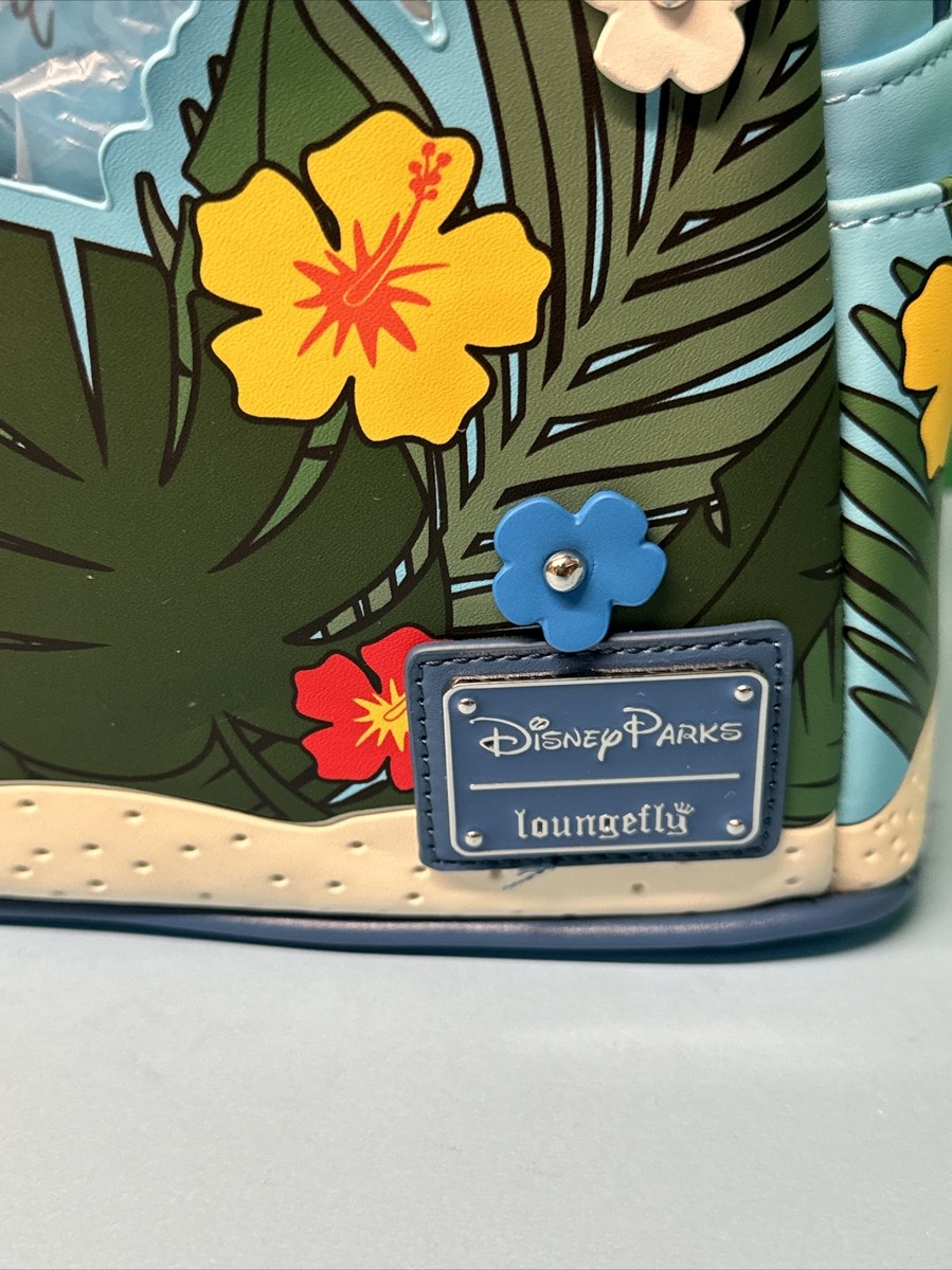 Loungefly Disney Parks Stitch Pop-Up Summer Tropical Floral Mini