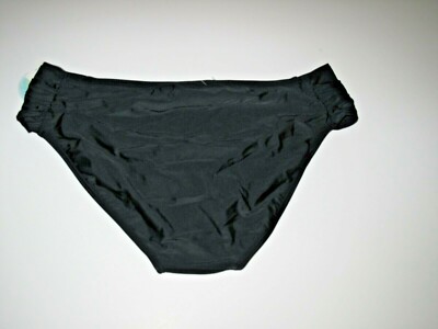 Island Soul Curve Women's 3X Tankini Hipster Bikini Swimsuit Bottoms Black