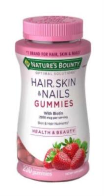 Nature's Bounty Hair, Skin and Nails, 230 Gummies 10/25+