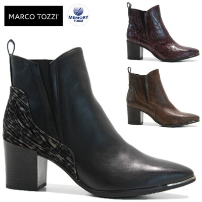 LADIES BOOTS MID BLOCK HEEL ZIP UP SMART CHELSEA ANKLE BIKER COWBOY SHOES SIZE