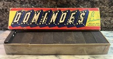 Dominoes by Halsam set No. 622 - 28 pieces w/ Dragon Design Vintage 1950s Game