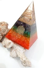 7 chakra orgone flower of life pyramid orgone pyramid