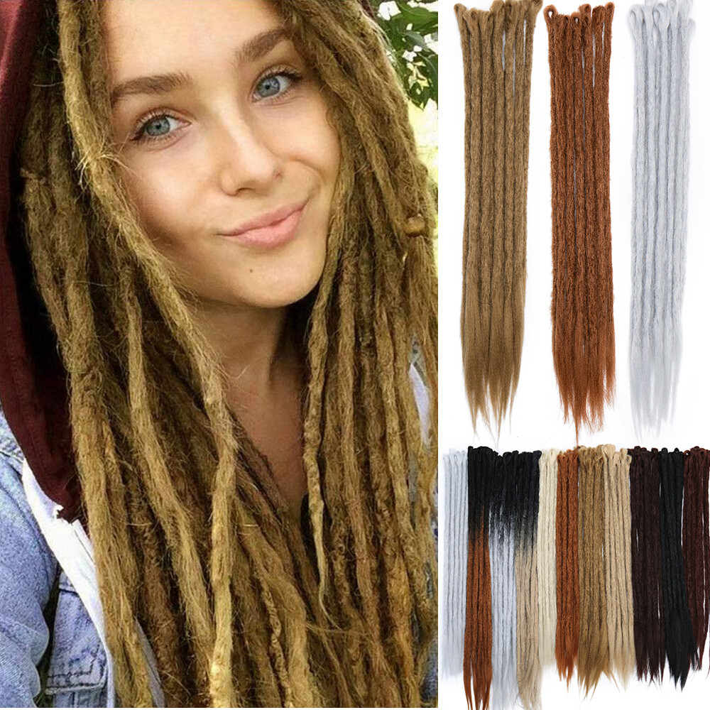 20" Double Ended Dreadlock Synthetic 100% Handmade Hair Extension Crochet  US | eBay