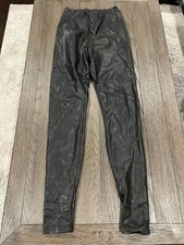 Akira Black High Rise Faux Leather Pants XS