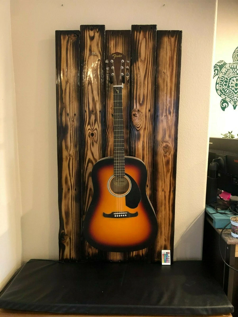 Rustic guitar clearance wall mount