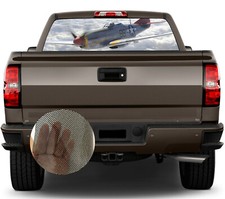 Calcomanías perforadas de ventana trasera P51 Mustang para camioneta y camioneta SUV hechas en EE. UU.